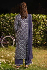 NPSA3079 Printed Embroidered Suit - Stitched 3Pc