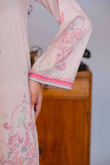 Npslr2106 Printed Raw Silk Lawn - Stitched 2Pc