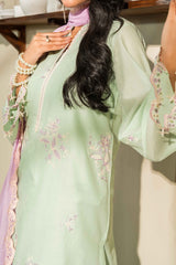 GUACAMOLE Schiffli Embroidered Lawn Suit - 3Pc
