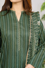 NUSLW3048 Printed Lawn Suit - Unstitched 3Pc