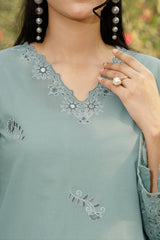 NPSCE2095 Embroidered Lawn Suit - Stitched 2Pc