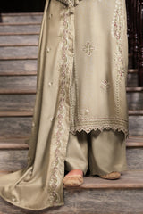 Unstitched 3Pc - Peach Embroidered - NUWDPE263021