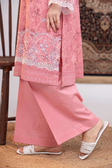 NUSLE3060 Printed Embroidered Suit - Unstitched 3Pc