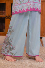 Npslr2105 Printed Raw Silk Lawn - Stitched 2Pc