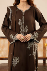 Stitched 3Pc - Peach Embroidered - NPWPDE3025