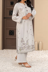 Npsde2112 Embroidered Dobby Lawn - Stitched 2Pc