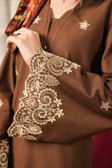 Stitched 2Pc - Embroidered Khaddar - NUWKDS2004