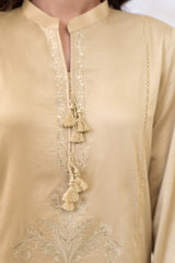 Stitched 3Pc - Cotton Satin - NPSCS3142