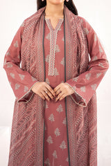 NUSLW3114 Printed Lawn Suit - Unstitched 3Pc