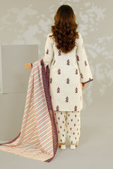 Unstitched 3Pc - Printed Khaddar Suit - 263008