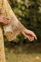 NPSA3074 Printed Embroidered Suit - Stitched 3Pc