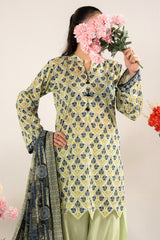 NUSLW3137 Printed Lawn Suit - Unstitched 3Pc