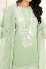 NPSLA3117 Aari Embroidered Lawn Suit - 3Pc