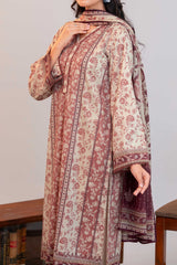 Unstitched 3Pc Printed Lawn Suit - NUSLW3064