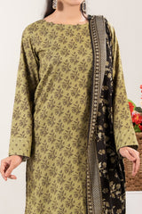 NUSLW3144 Printed Lawn Suit - Unstitched 3Pc