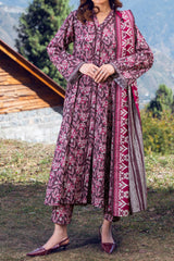 ORCHID - Printed Unstitched Khaddar Suit (3 Piece) 3133