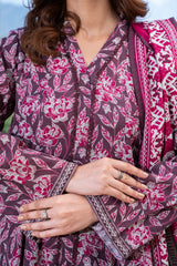 ORCHID - Printed Unstitched Khaddar Suit (3 Piece) 3133