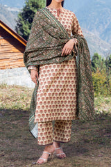 GINGER - Printed Unstitched Khaddar Suit (3 Piece) 3169