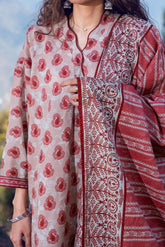 CHALK - Printed Unstitched Khaddar Suit (3 Piece) 3147