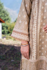 FAWN - Printed Unstitched Khaddar Suit (3 Piece) 3127