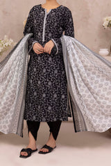 NUSL3333 Printed Cambric Suit - Unstitched 3Pc