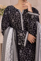 NUSL3333 Printed Cambric Suit - Unstitched 3Pc