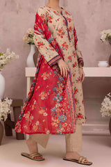 NUSL3210 Printed Lawn Suit - Unstitched 3Pc