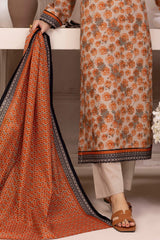 NUSL3206 Printed Lawn Suit - Unstitched 3Pc