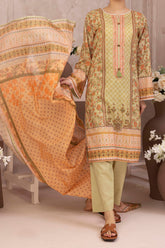 NUSL3201 Printed Lawn Suit - Unstitched 3Pc
