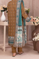 NUSL3211 Printed Lawn Suit - Unstitched 3Pc