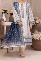 NUSL3212 Printed Lawn Suit - Unstitched 3Pc