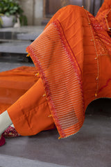 Saffron - Chiffon Luxury RTW 3Pc - NPS3034