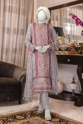 Crimson - Chiffon Luxury RTW 3Pc - NPS3029