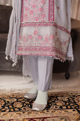 Crimson - Chiffon Luxury RTW 3Pc - NPS3029