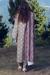 ASHY - Printed Unstitched Khaddar Suit (3 Piece) 3126