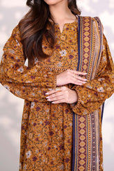 TOPAZ - Printed Unstitched Khaddar Suit (3 Piece) 3167