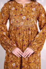 TOPAZ - Printed Unstitched Khaddar Suit (3 Piece) 3167