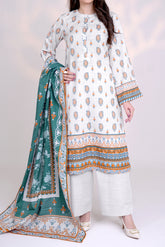 SNOW - Printed Unstitched Khaddar Suit (3 Piece) 3150