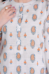 SNOW - Printed Unstitched Khaddar Suit (3 Piece) 3150