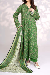 LUSH - Printed Unstitched Khaddar Suit (3 Piece) 3158