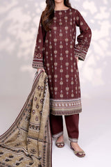 RAISIN - Printed Unstitched Khaddar Suit (3 Piece) 3132