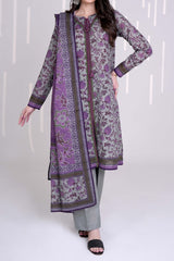 LOTUS - Printed Unstitched Khaddar Suit (3 Piece) 3160