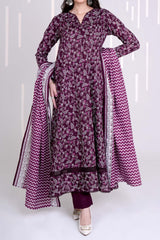 AMETHYST - Printed Unstitched Khaddar Suit (3 Piece) 3168