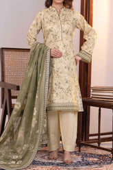 NUSLW3049 Printed Lawn Suit - Unstitched 3Pc