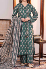 NUSLW3039 Printed Lawn Suit - Unstitched 3Pc