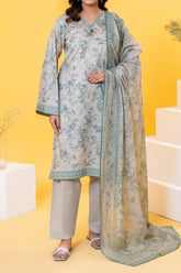 NUSLW3067 Printed Lawn Suit - Unstitched 3Pc