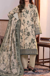 NUSLW3036 Printed Lawn Suit - Unstitched 3Pc
