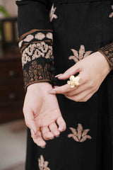 NOIR - Unstitched Velvet Jacquard Suit (3 Piece) 3196