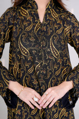 EBONY - Printed Unstitched Khaddar Suit (3 Piece) 3159