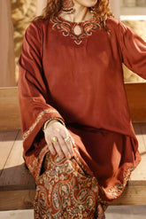 AMARANTH - Embroidered Viscose 2Pcs - 2068